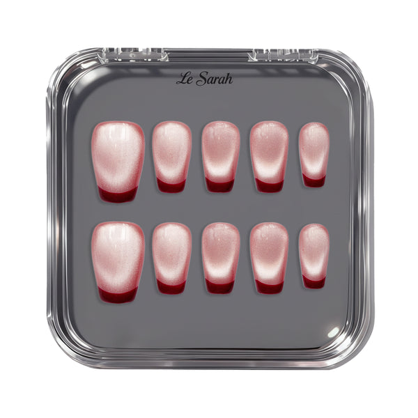 Burgundy French Nails