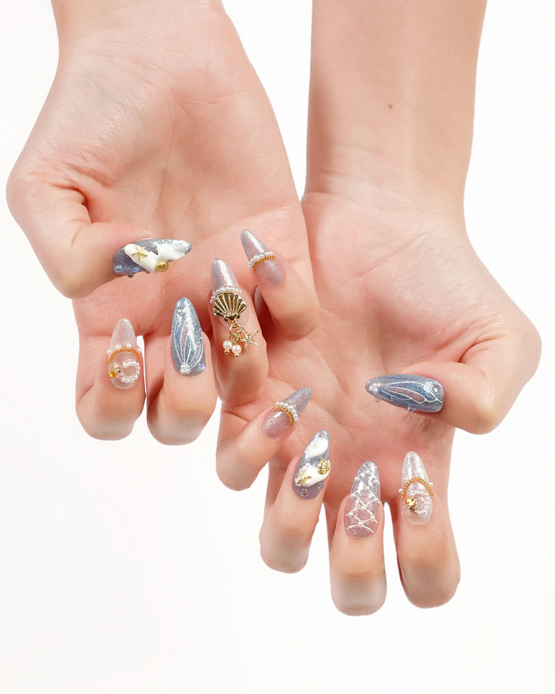 Mermaid Pearl & Shell Shadow