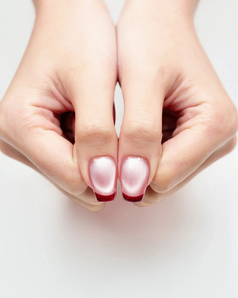 Burgundy French Nails