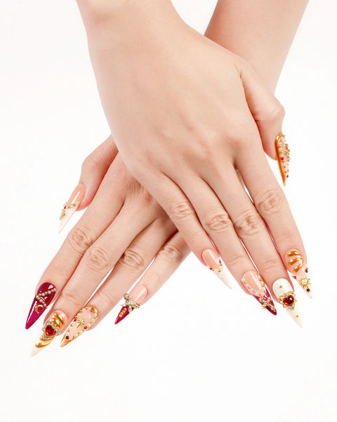 Crimson Gold Divine Adornment