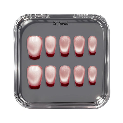 Burgundy French Nails