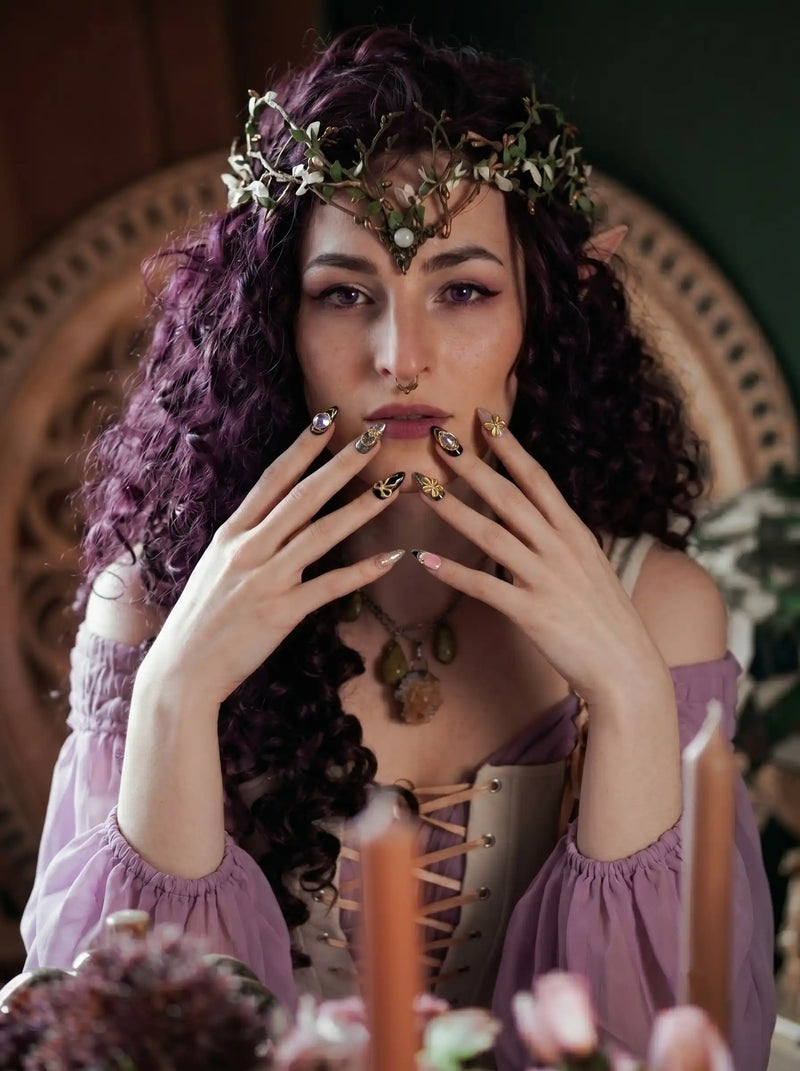 Gilded Purple Bloom