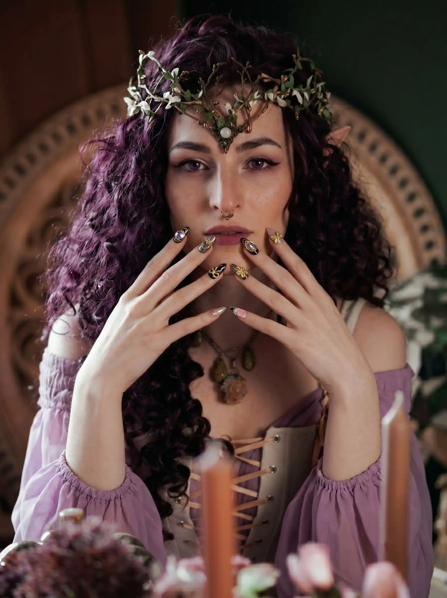 Gilded Purple Bloom