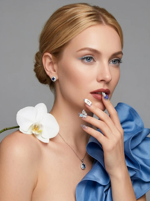 Polka Dot Carved Floral